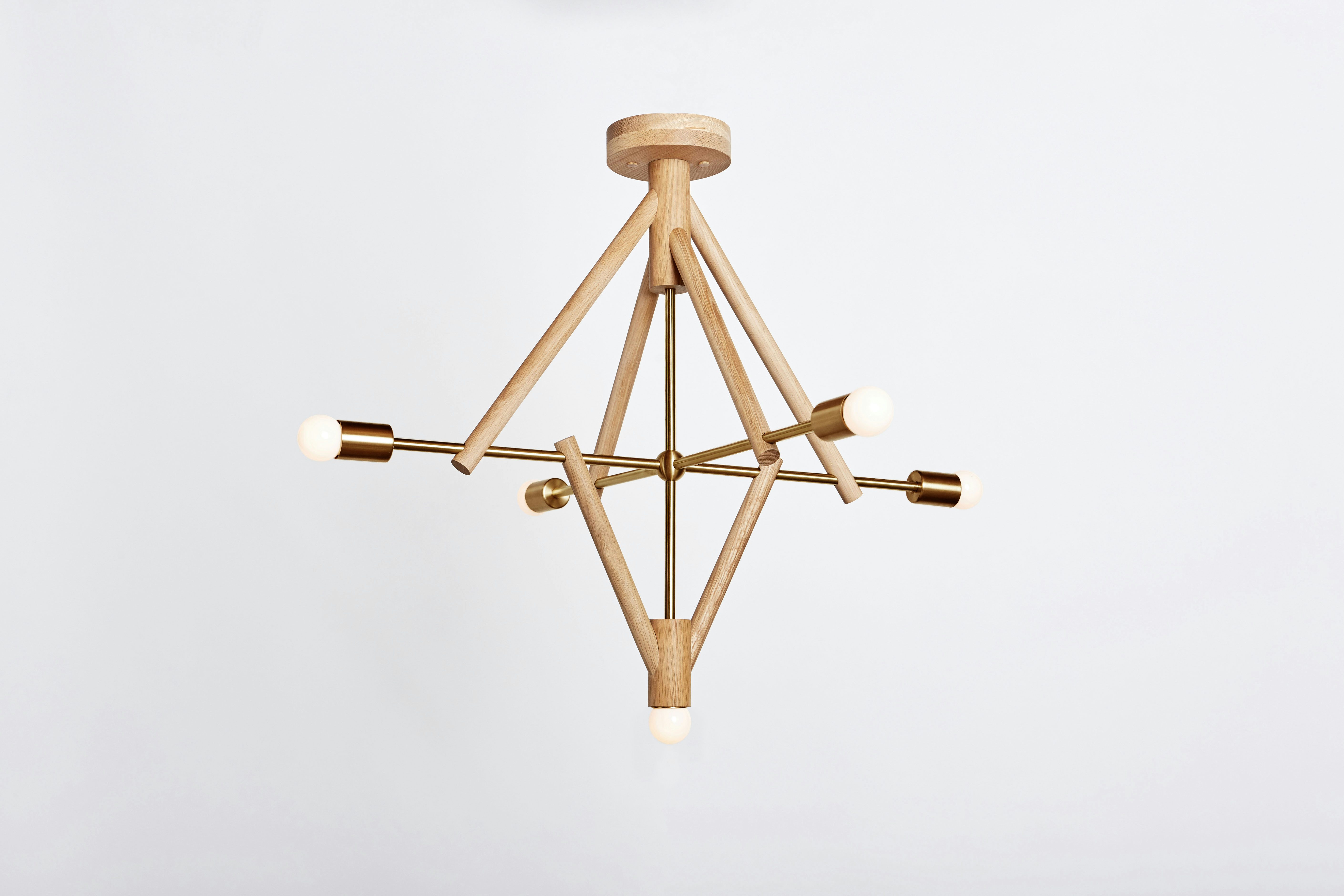 gallery image for Lodge_Chandelier_V_Lost_Brass