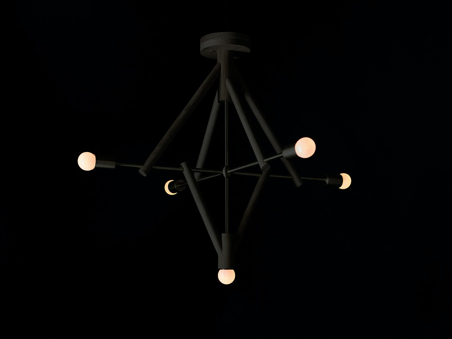 gallery image for Lodge-Chandelier-Five_Oxidized_Black_On
