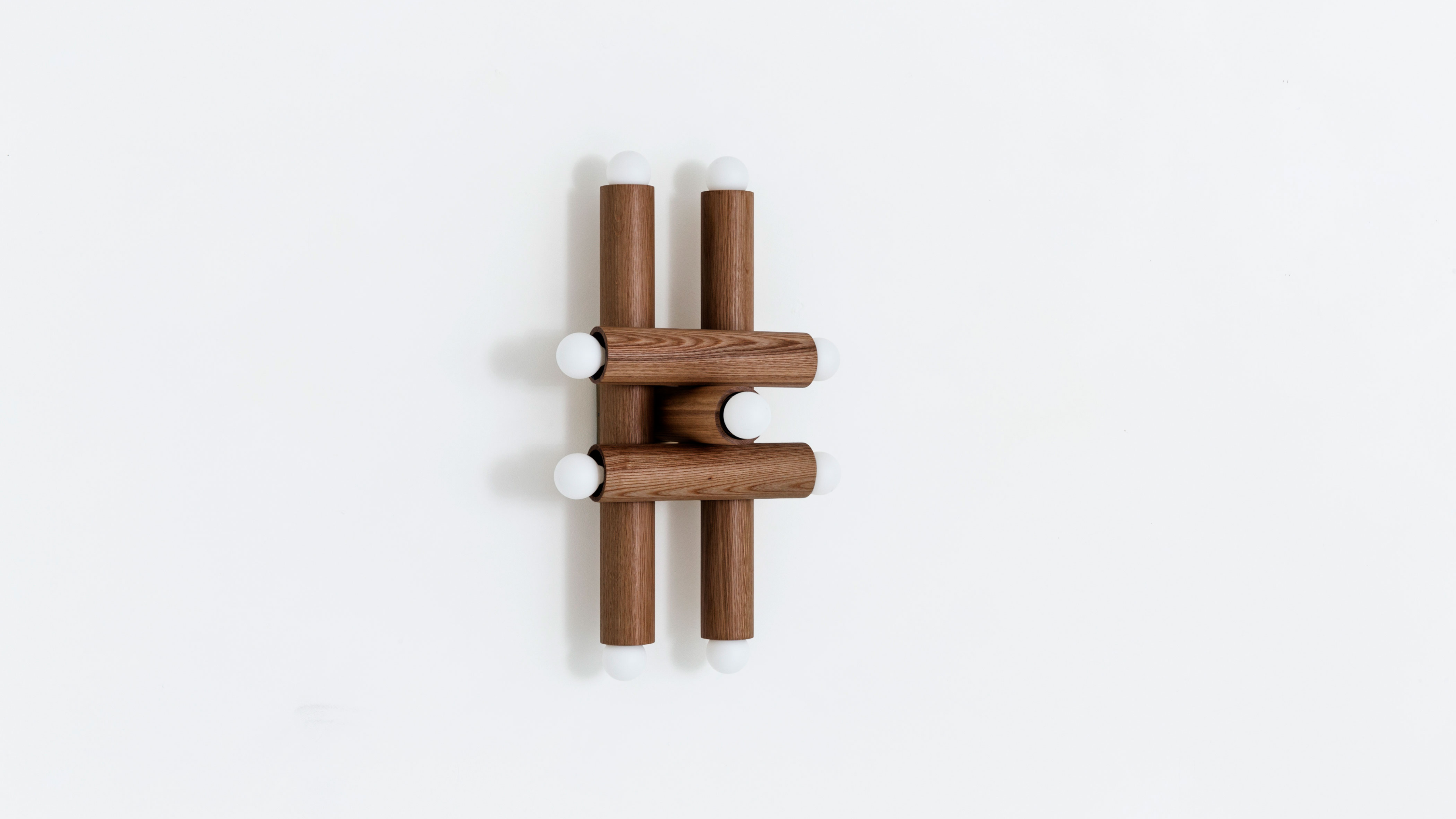 gallery image for Worsktead-Hieroglpyh-Sconce-Found-Walnut-Angle-Off
