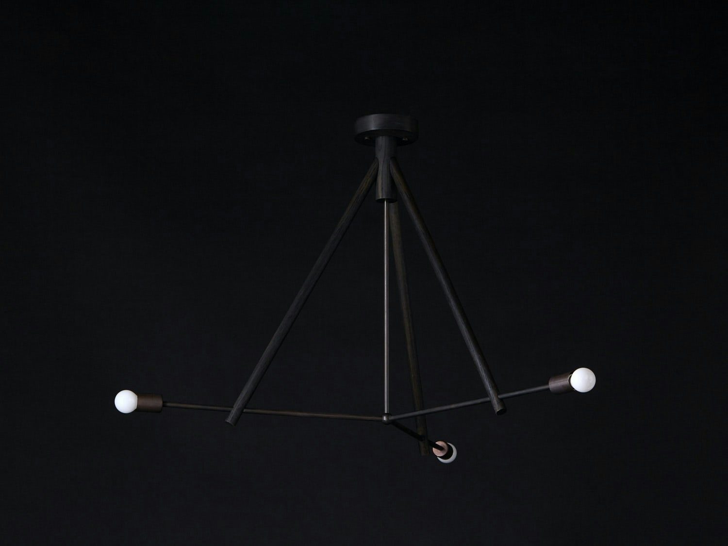 gallery image for Chandelier-Three-Oxidized-Black