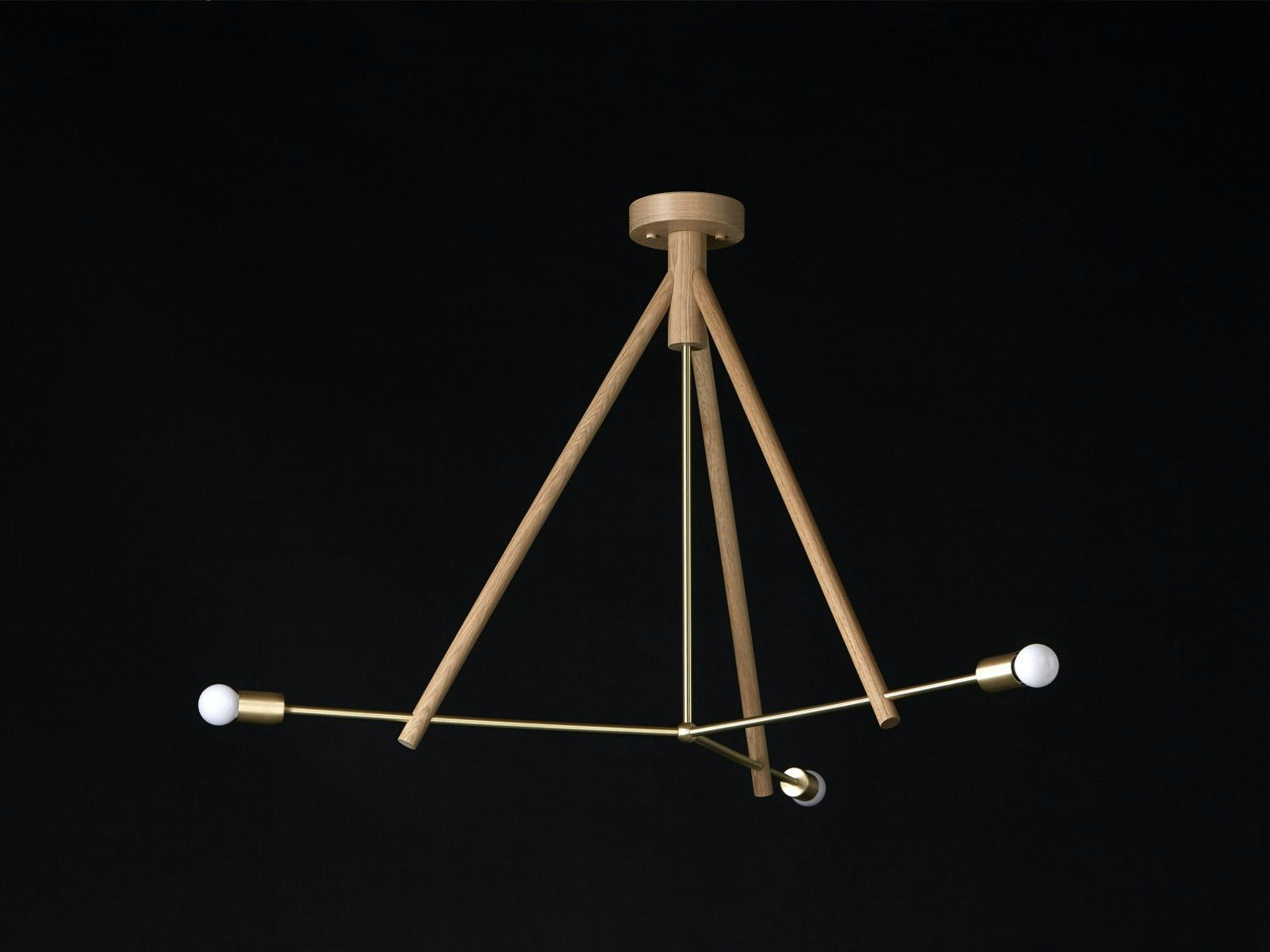 gallery image for Chandlier-Three-Natural-Black
