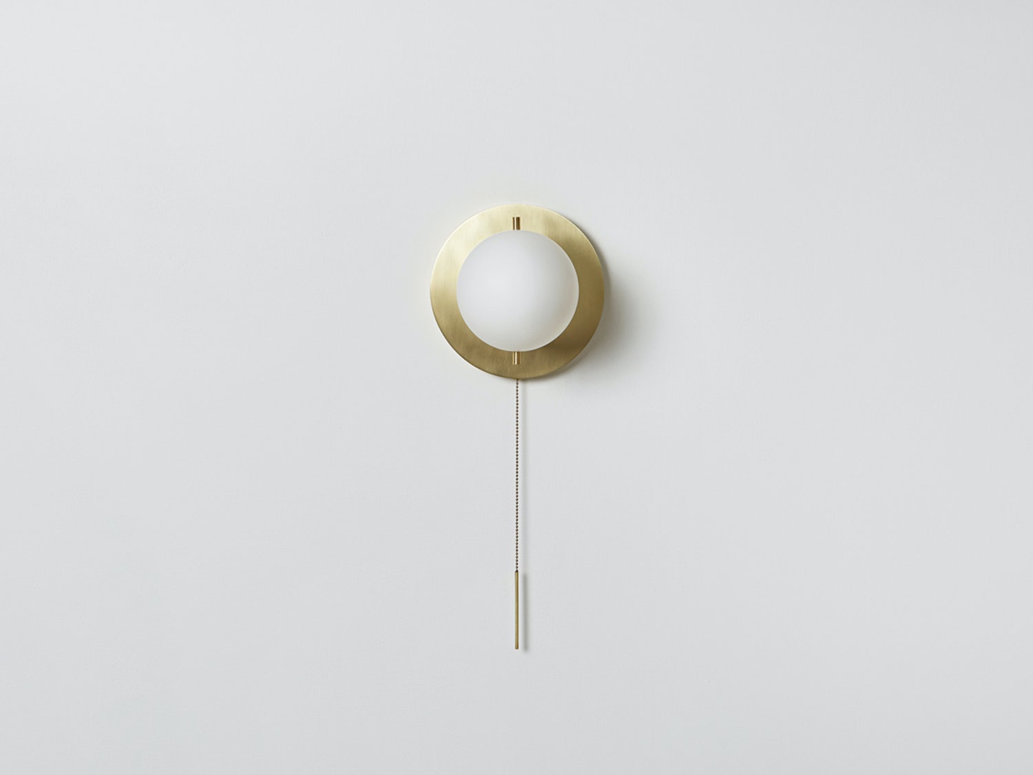 gallery image for Signal-Sconce_Hewn-Brass_Front_Off