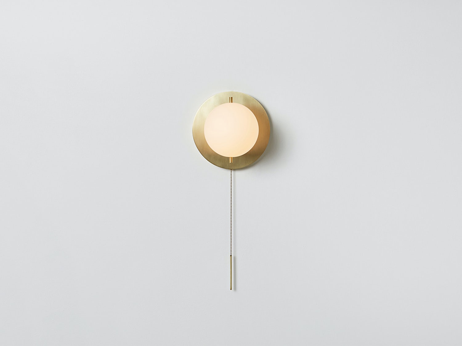 gallery image for Signal-Sconce_Hewn-Brass_Front_On