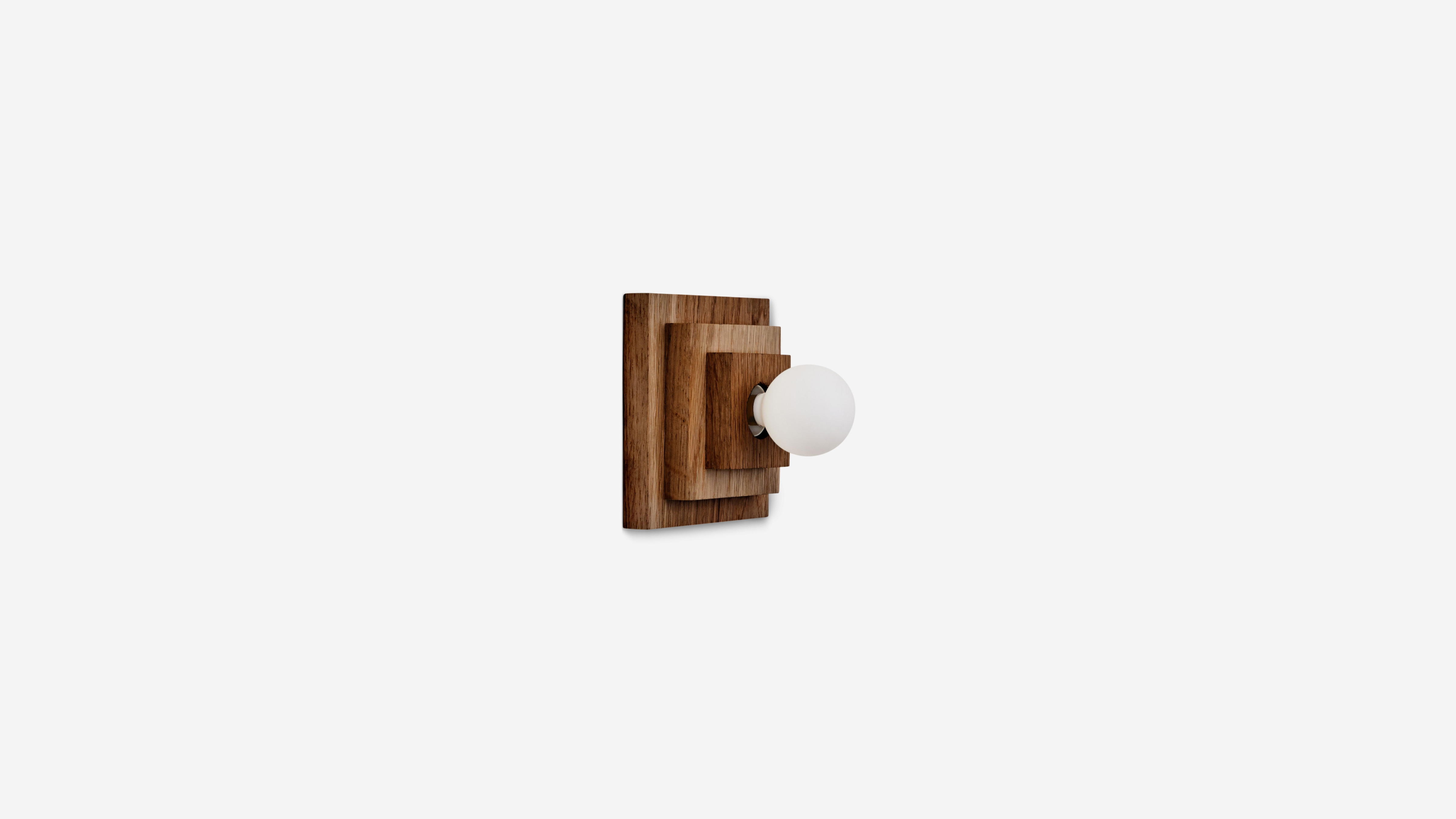 gallery image for Worsktead-Step-Sconce-Found-Walnut-Angle-Off