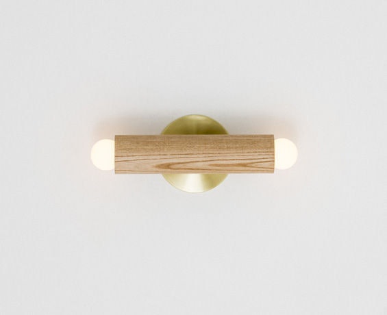 An alternative image of Lodge Double Sconce in use