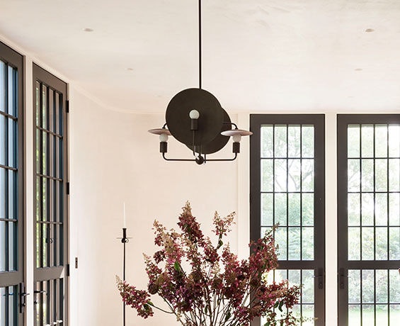 An alternative image of Orbit Chandelier in use