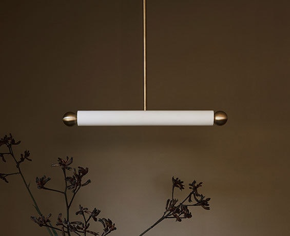 An alternative image of Tube Pendant Medium in use