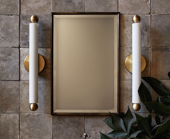 An alternative image of Tube Sconce / Flush Mount Medium in use